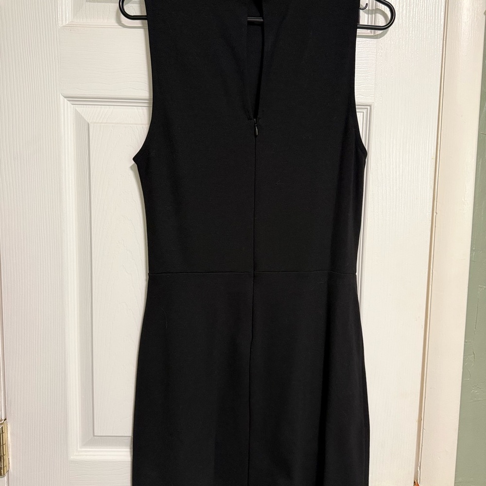 Evereve Black Sleeveless Mock Neck Mini Dress - Picture 3 of 5